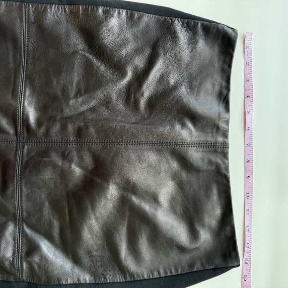 Talbots Womens Petite True Lambskin Leather Front Panel Pencil Skirt 6P - Picture 5 of 14